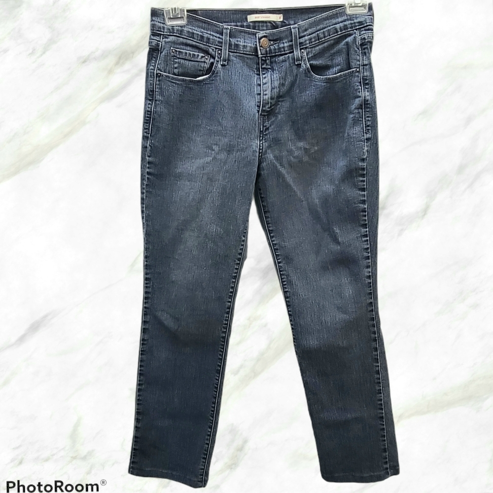 Nice 505 High Rise Straight Sz 8 Jeans Stretch